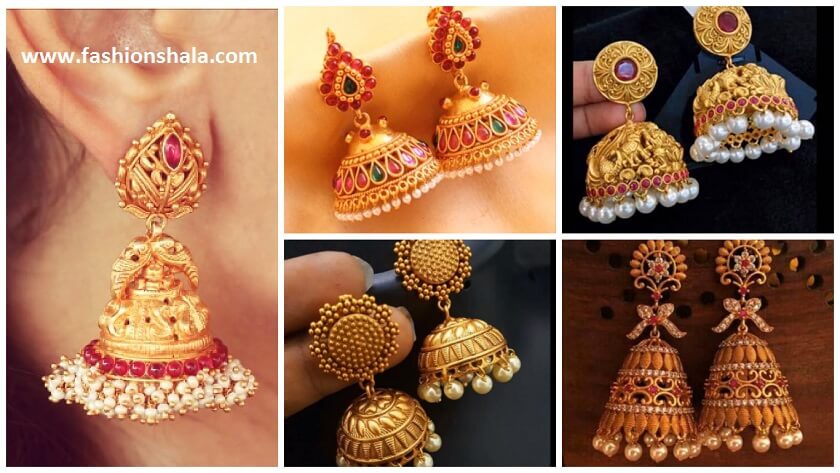 Antique Gold Jhumka Earrings You must 
