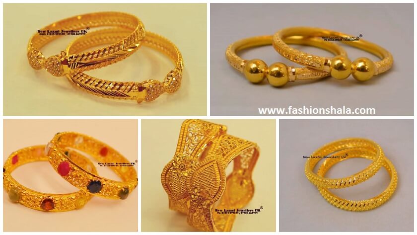 Latest Gold Bangles Designs For Women - Kurti Blouse