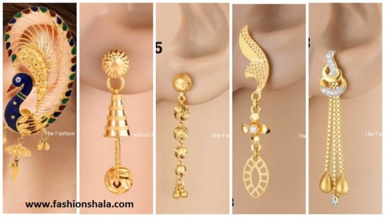 New Light Weight Gold Earrings Designs - Ethnic Fashion Inspirations!
