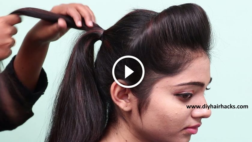 Hairstyle Tutorial for Women with Hair Accessories Video  Hair styles Hair  style vedio Front hair styles