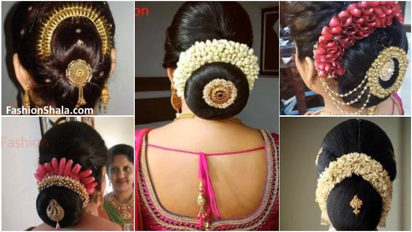 South Indian Bridal Bun Hairstyle Archives Kurti Blouse