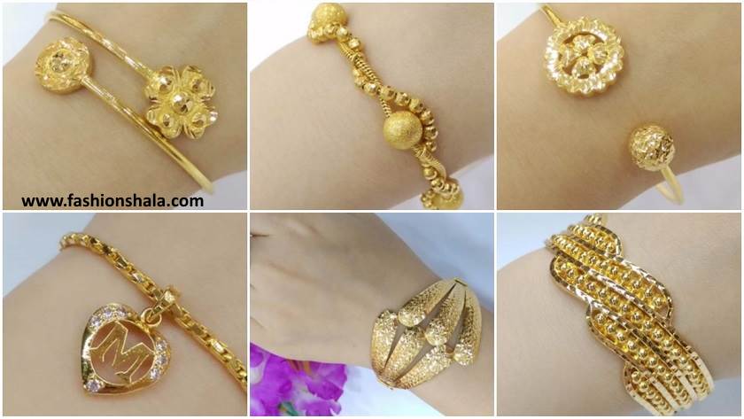 design of gold bracelet for female