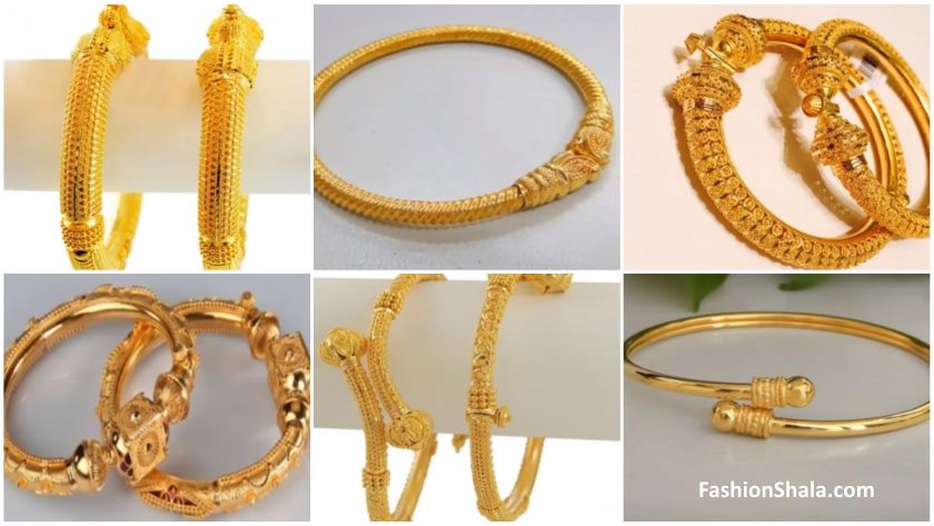 Designer Gold Bangle Designs for Women - Ethnic Fashion Inspirations!