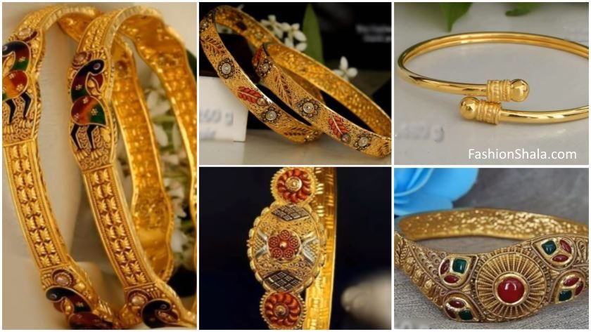 Latest Gold Bangle Designs for Women - Ethnic Fashion Inspirations!