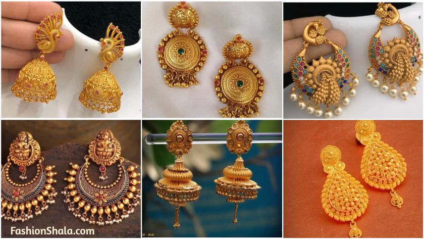 Traditional Gold Earrings Design for Women - Ethnic Fashion Inspirations!