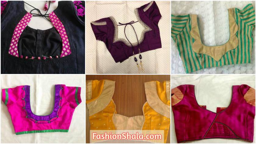 Simple Saree Blouse Back Neck Designs - Ethnic Fashion Inspirations!